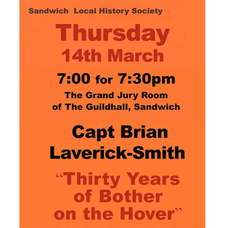 Image representing Sandwich Local History Society Lecture by Capt. Brian Laverick-Smith from Sandwich Is Open