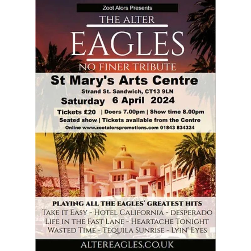 Image representing The Alter Eagles live at St Mary's Art Centre from Sandwich Is Open